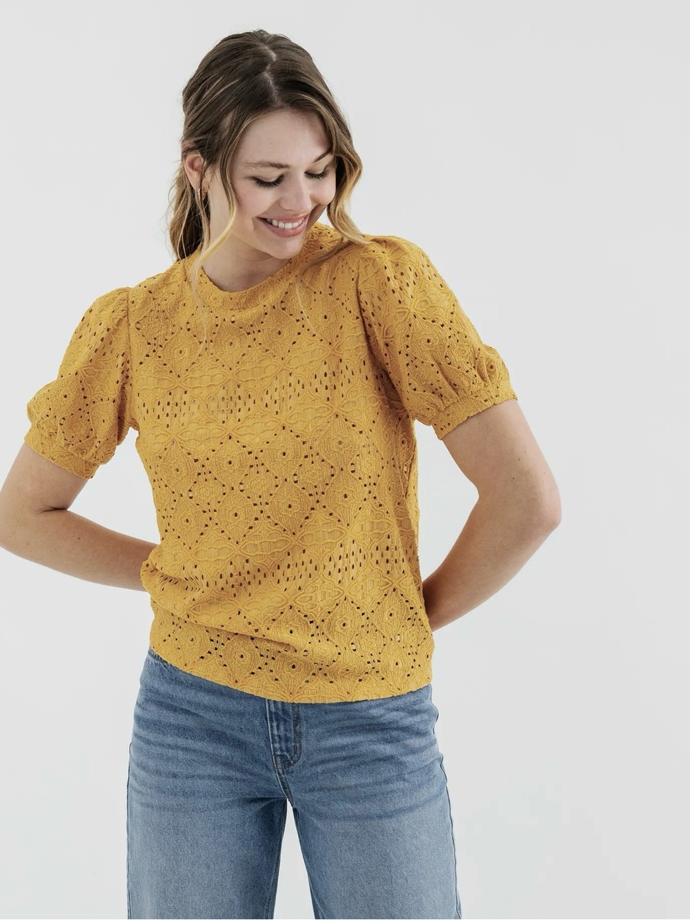 Anthropologie W5 Short-Sleeve Top